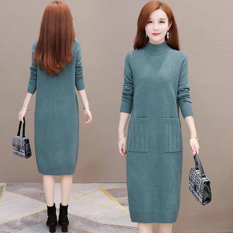Fashionable knitted spring long winter base sweater