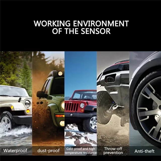 Solar Wireless Tire Pressure Monitor Tpms Tire Pressure Monitoring System Tire Pressure Sensor Tire Pressure Monitor External