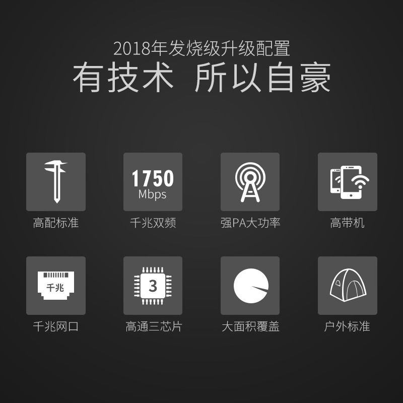 COMFAST CF-WA900V2 户外1750M双频大功率WIFI覆盖基站户外无线区