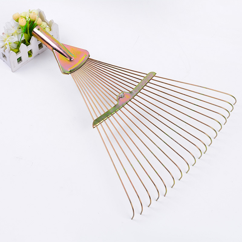 昌林多功能  园林园艺工具 可伸缩镀锌弹簧钢 落叶耙搂草耙子