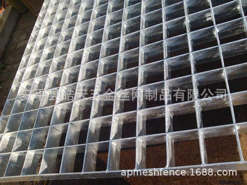 排水沟盖板钢格栅水沟盖板雨水篦子插接式钢格栅板互插扁钢格栅板