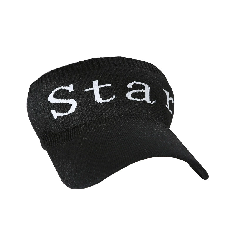 Travel knitted hat solar-powered with letters, sports sun hat, universal baseball cap, Korean style