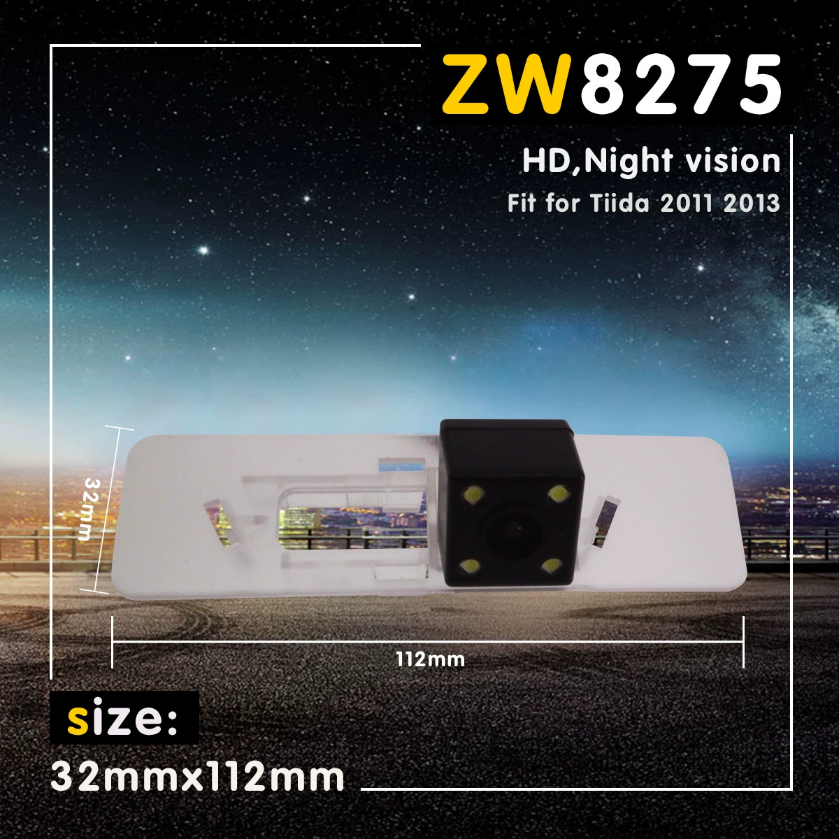 Применимо к 2011/13 Qida (без номерного знака) реверсивной HD-камере заднего вида