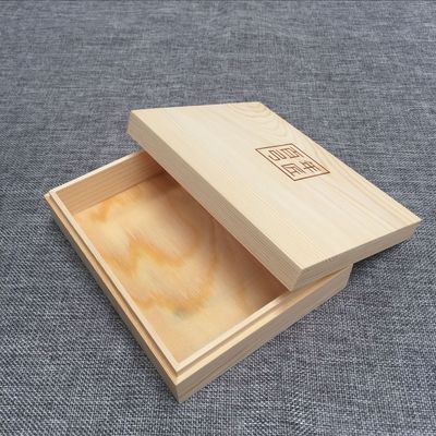 new pattern Wooden box Wooden case Customized wholesale Solid wood Essential oil soap Packaging box pine Heaven and earth covered Tea Gift box