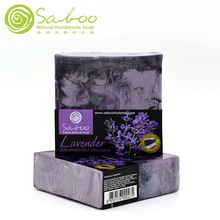 Saboo泰国水果手工皂方形薰衣草精油香皂沐浴洁面进口皂一般贸易