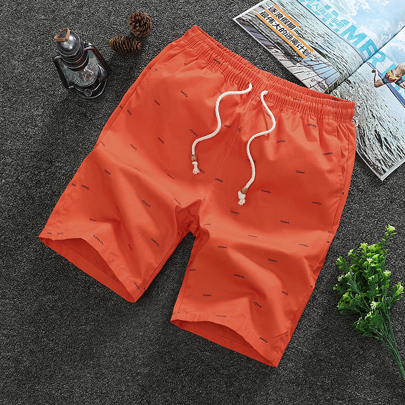 Pantalones cortos de entrega de una pieza de los hombres de verano quinto pantalones de algodón puro casual medio pantalones de playa pantalones cortos grandes moda
