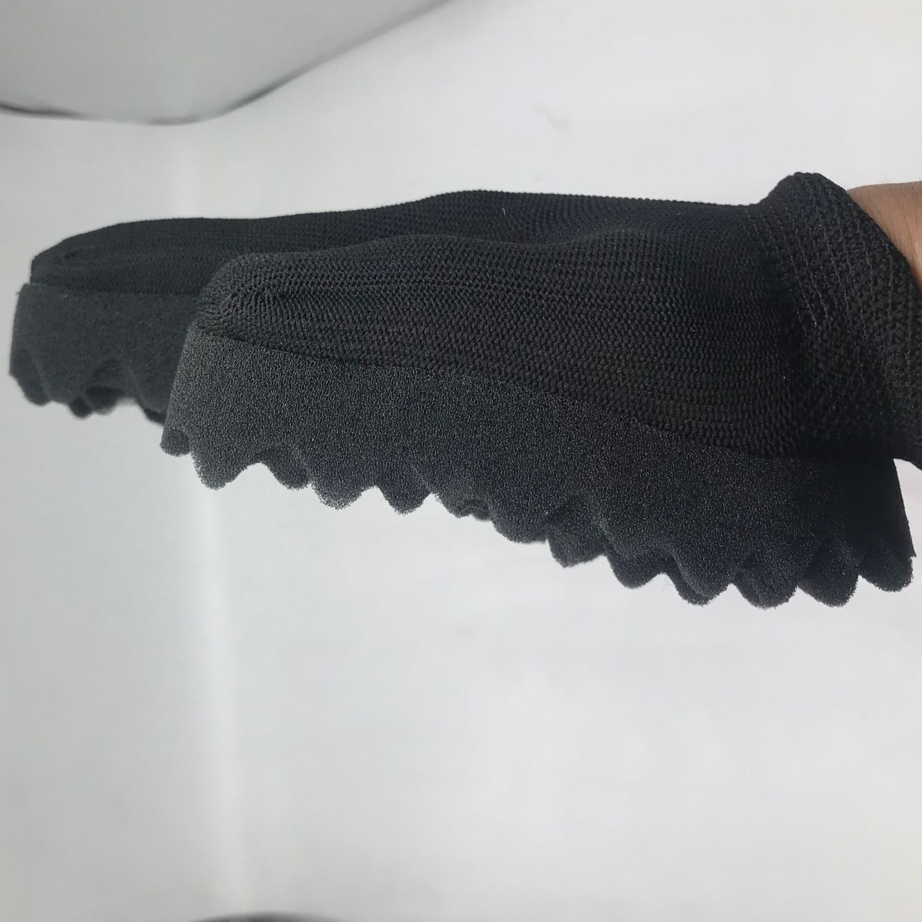 Esponja herramienta de limpieza guantes de pelo rizado negro guantes de modelado esponja de pelo rizado herramientas de peluquería guantes de esponja