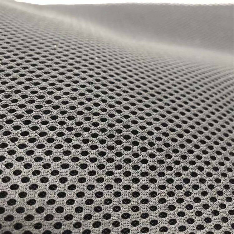 160黑色三明治网布 蜂窝网眼布 洞洞布 箱包网布 宽幅床垫3D网布