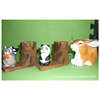 Wooden jewelry handmade with animals, drawing pens, pens holder