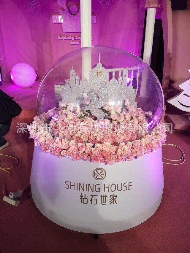 飞剑亚克力新款高清超透明圣诞球罩 有机玻璃透明商场装饰球