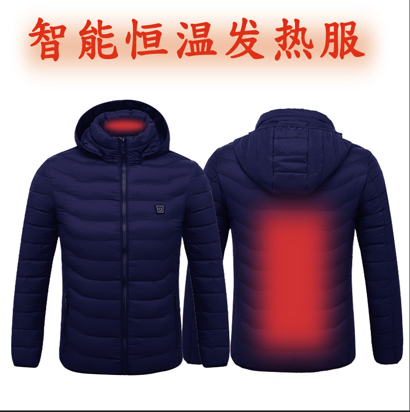 跨境电商新款发热服 电热服保暖工作服电热发热夹克 骑行发热服