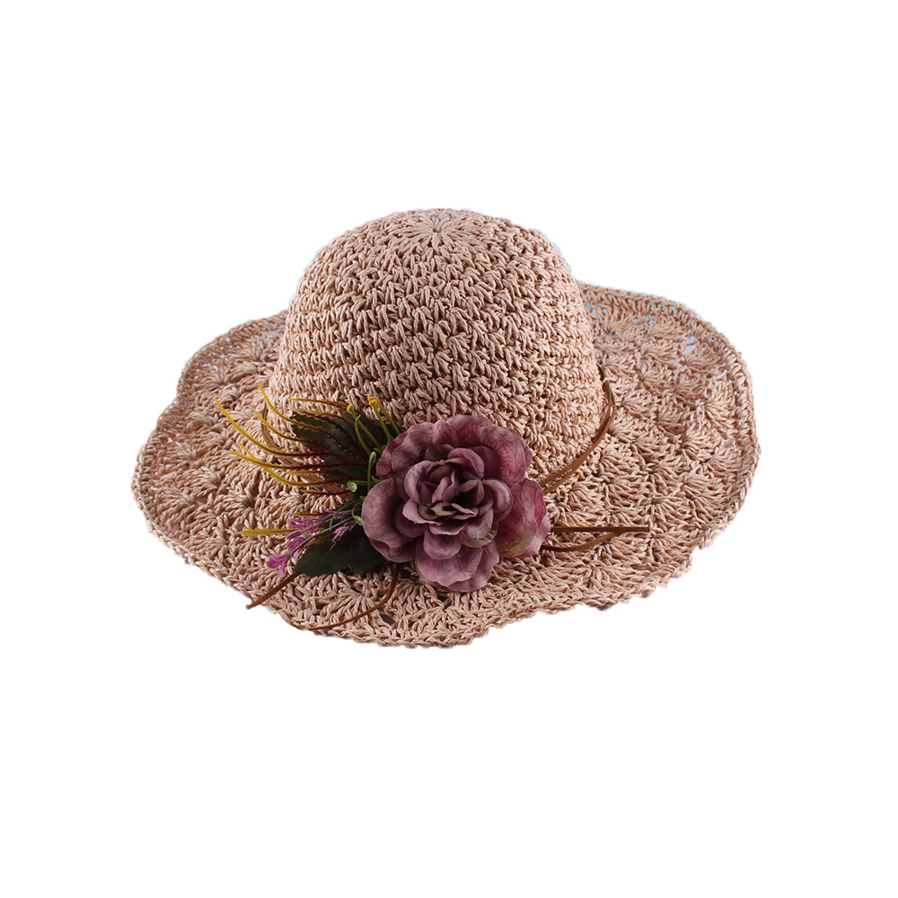 2020 sombrero de paja plegable sombrero de pescador de verano para mujer sombrero de Sol de protección solar estilo coreano vacaciones junto al mar sombrero de sol moda