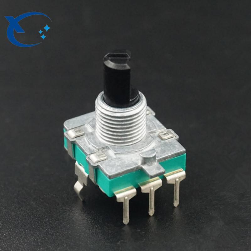EC16编码器 按压开关带齿厚轴套编码器 开关编码器数字半轴电位器