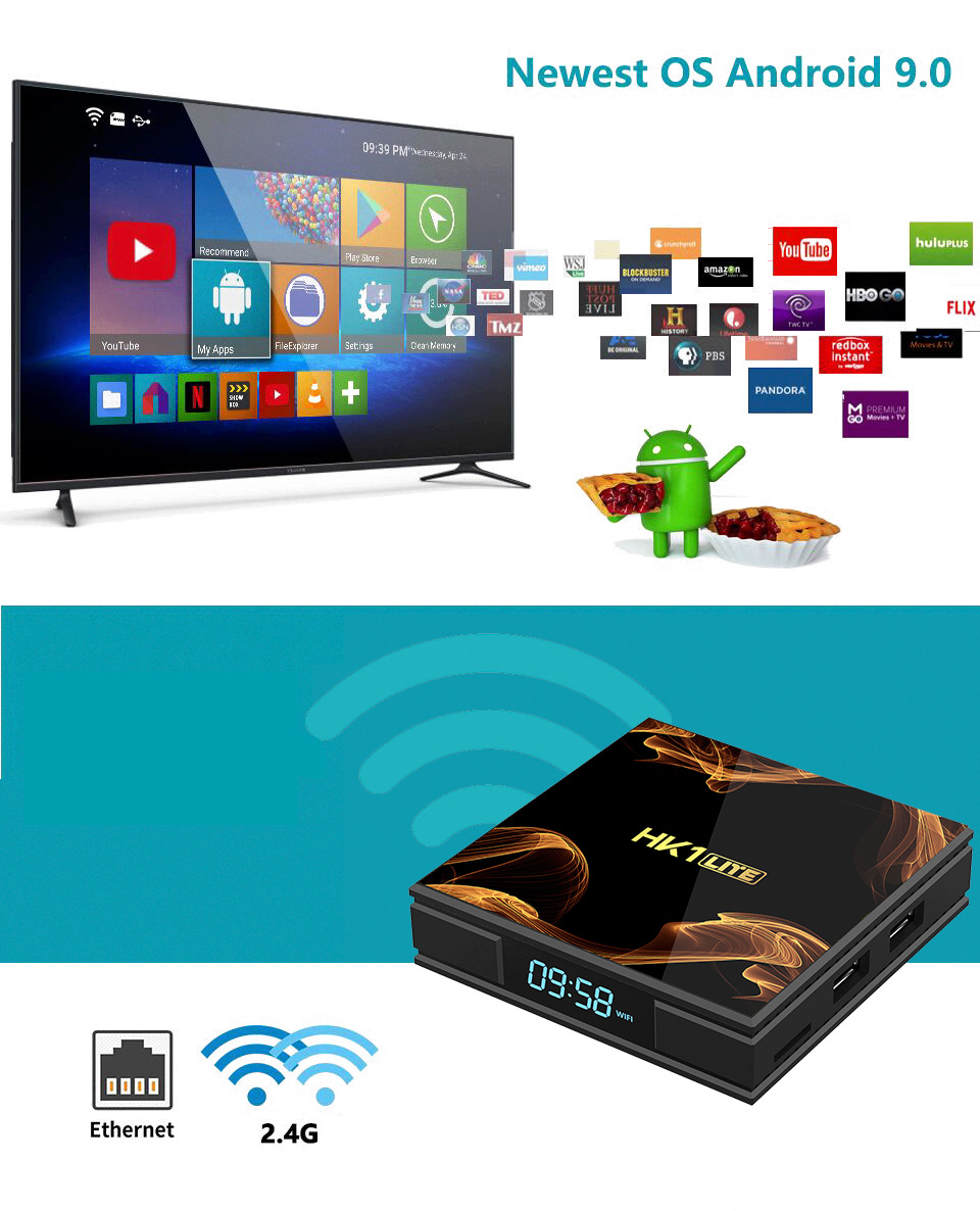 TV Box HK1 LITE Android 9.0 - Ref 3424460 Image 19