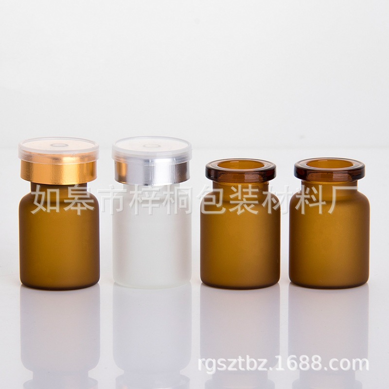 Full-size glass regulated essence oil bottle freeze-dried powder bayonet bottle mashed bottle essence oil bottle beauty liquid split bottle