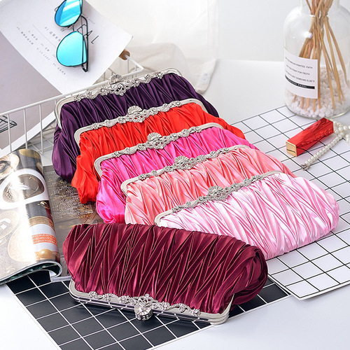 New women's handbag clutch bag dinner shoulder bag bride bridesmaid wedding dress bag cheongsam bag crossbody bag