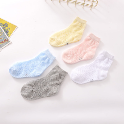 children Stockings Men Socks girl Cotton socks Mesh summer Thin section baby Socks Tongwa baby