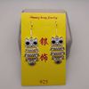 Ethnic metal jewelry, silver earrings, pack, ethnic style
