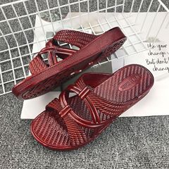 防滑耐磨油拖鞋吳川市女士拖鞋批發吹氣底廠家直銷夏季新款