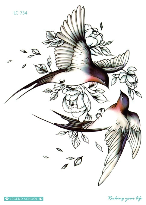 Ecological waterproof fresh summer tattoo stickers, Amazon