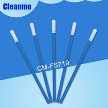 海綿棉簽CM-FS719藍桿圓頭工業海綿頭硬盤擦拭棒500支/包
