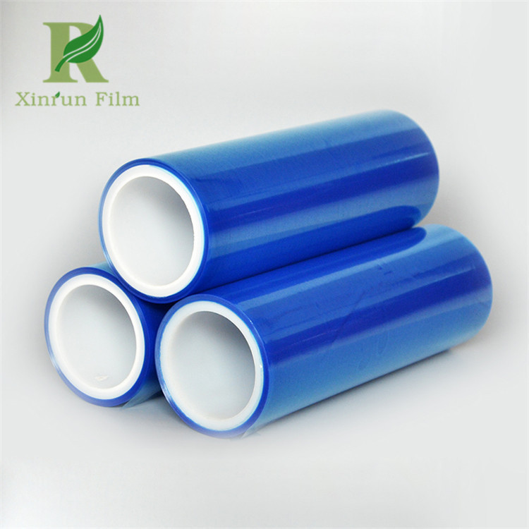 PE蓝色自粘膜 吹塑自粘保护膜 无残胶 厂家直销 常年有货