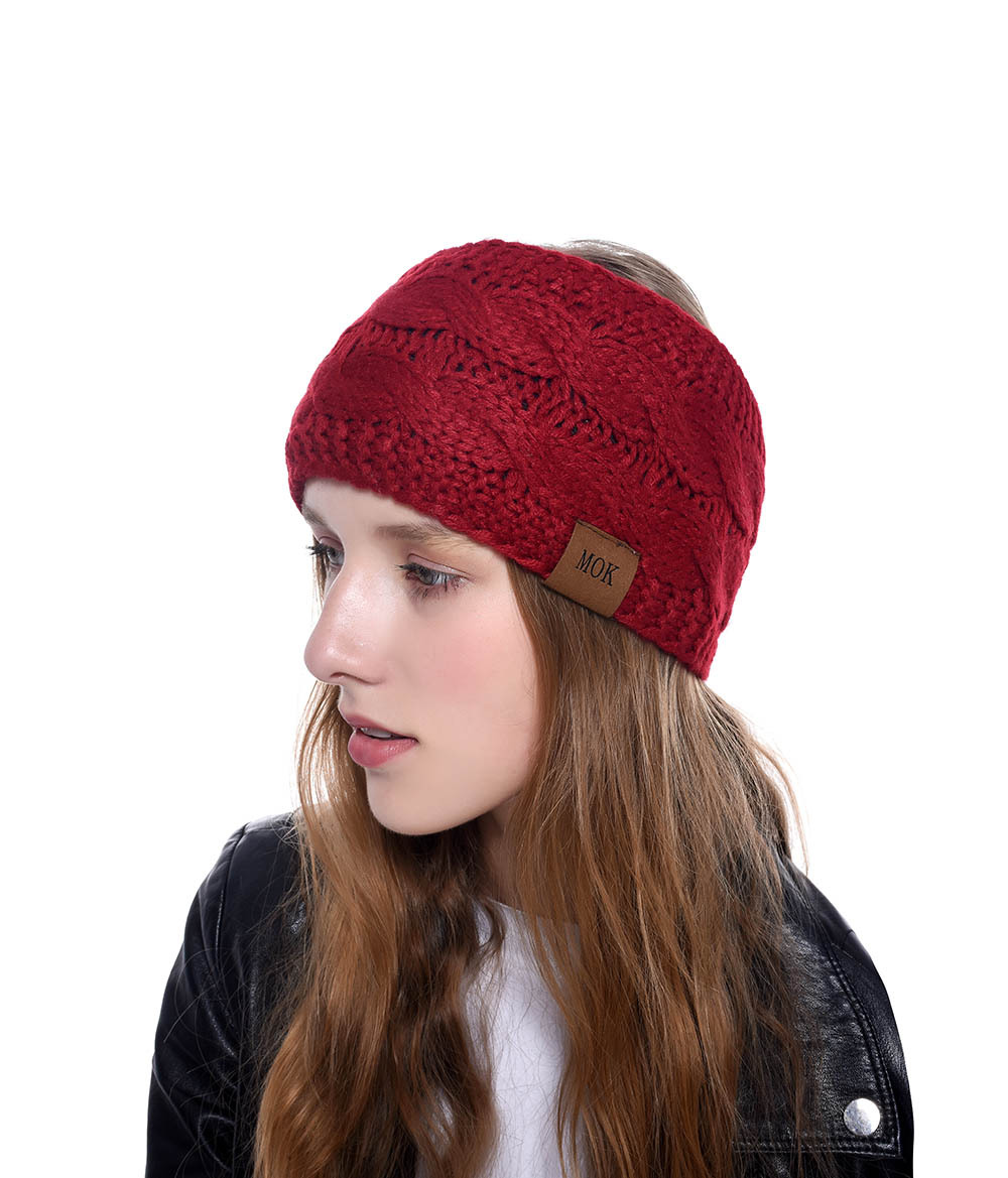Fashion Stripe Knit Patchwork Hair Band display picture 3