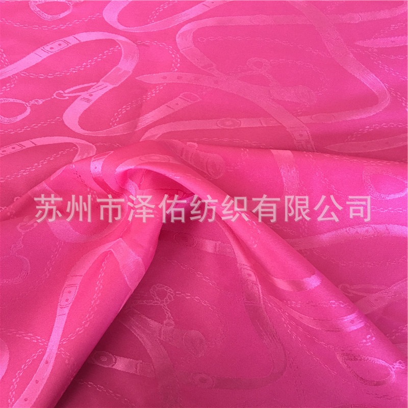弹力提花色丁布提花弹力色丁缎睡衣面料内衣面料