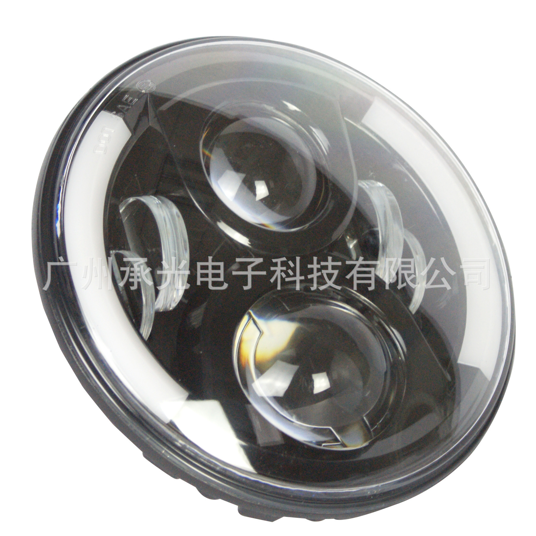 适用7寸牧马人双色天使眼 LED前大灯/jeep wrangler headlight-阿里巴巴