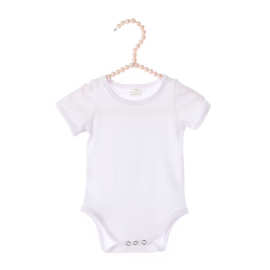 速卖通爆款童装 宝宝弹力棉开裆连体衣 婴儿短袖三角爬服