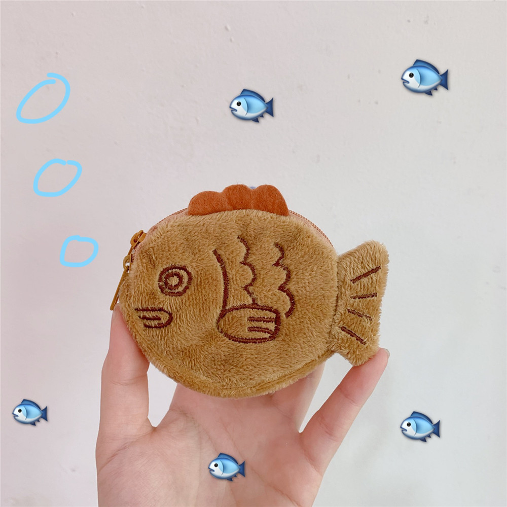 Women's Animal Fish Plush Zipper Coin Purses display picture 2