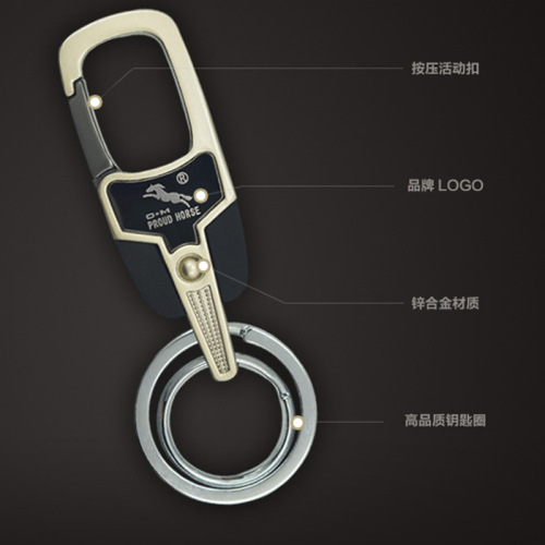 Real shot of Aoma key chain, high-end car key chain, creative gift key chain, high-quality key chain key ring