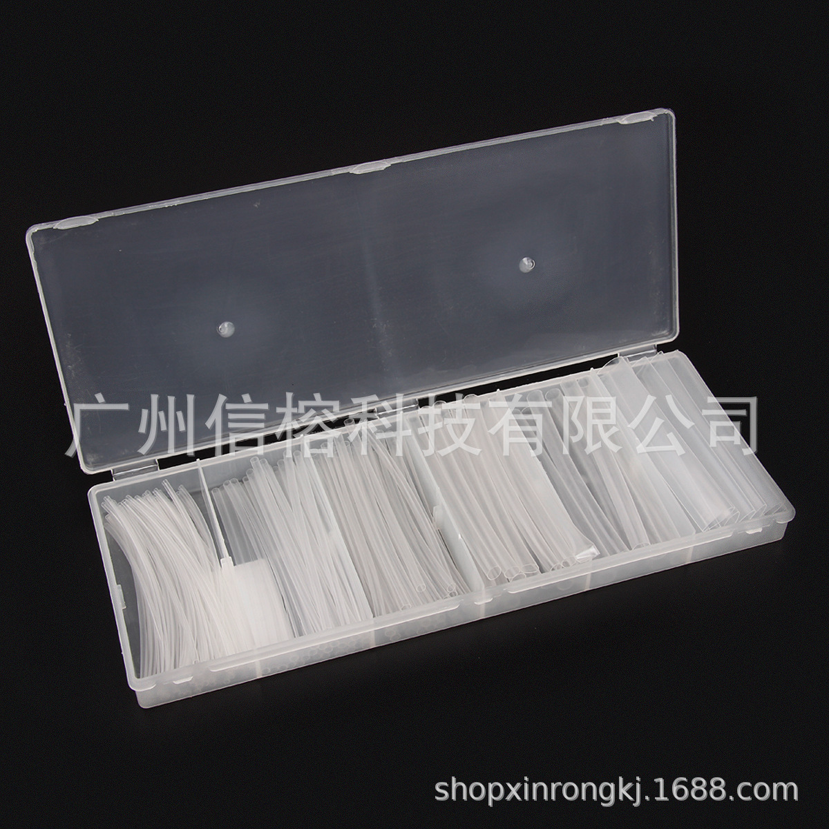 跨境电商货源 热缩套管盒装150PCS透明款热缩管组合 绝缘套管厂家