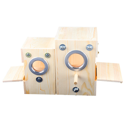 Bird nest bird breeding box tiger skin bird house cypress wood pine wood vertical breeding box bird cage supplies nest box outdoor incubator