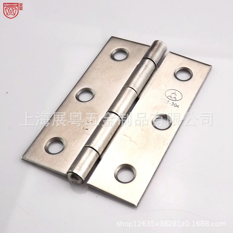 Anwang 2.5 pulgadas acero inoxidable 304 pequeña bisagra de acero inoxidable plegable mini pequeño plegable acero inoxidable pequeña bisagra