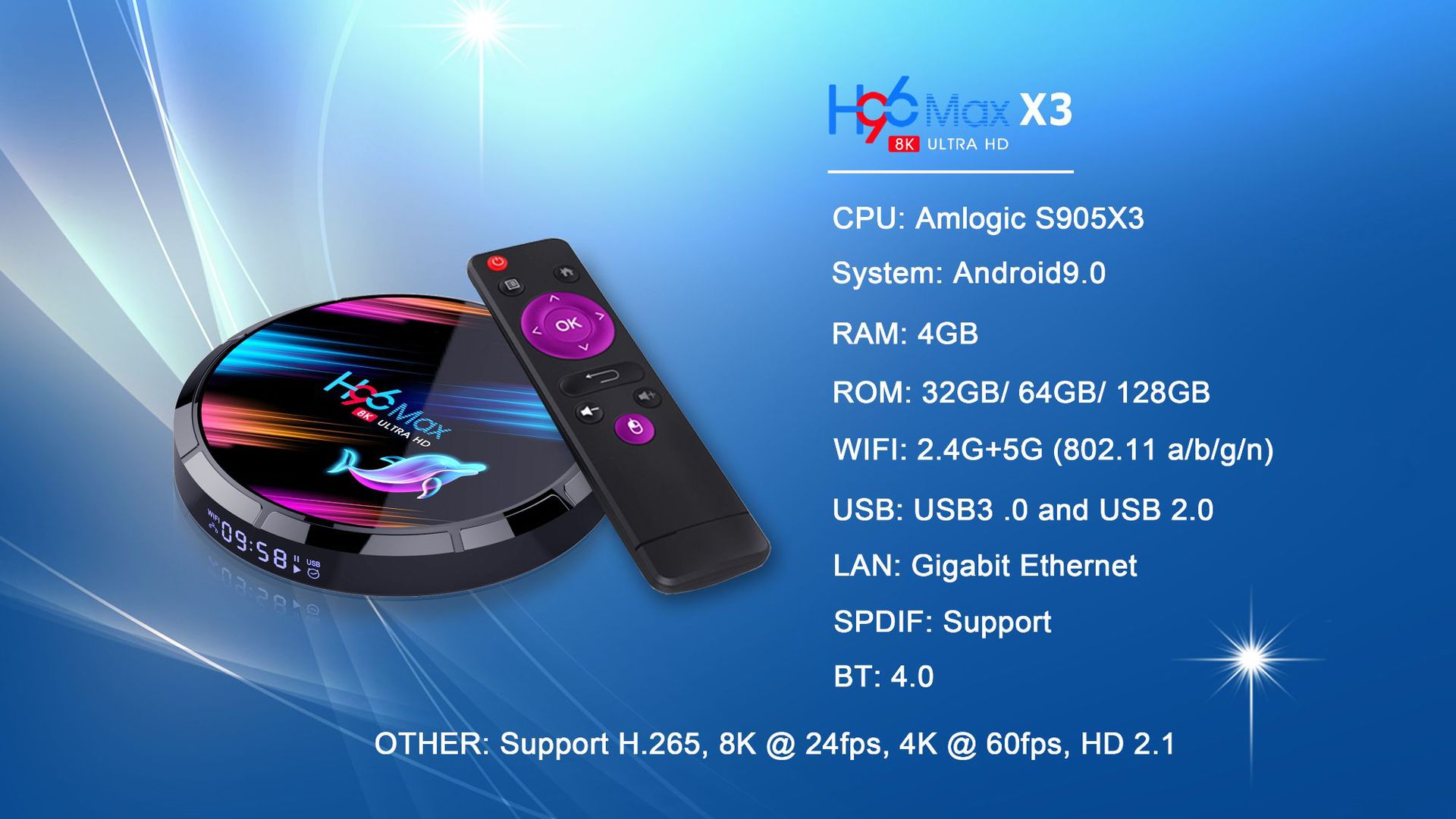 TV Box H96 Max 3 Android 9 - Ref 3424432 Image 17