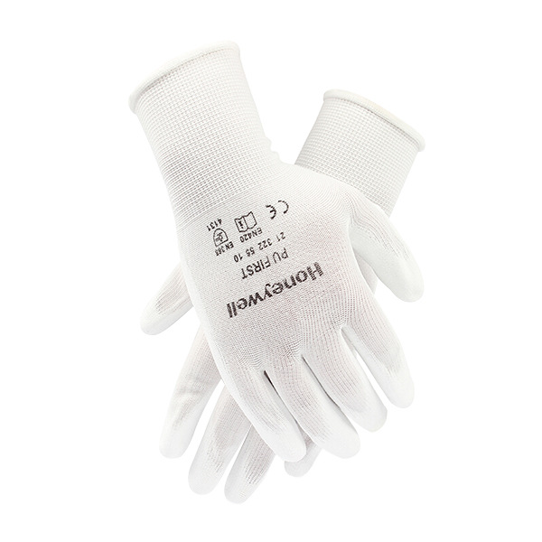 尼龙PU涂层工作手套HONEYWELL/霍尼韦尔2132255CN9码 白色
