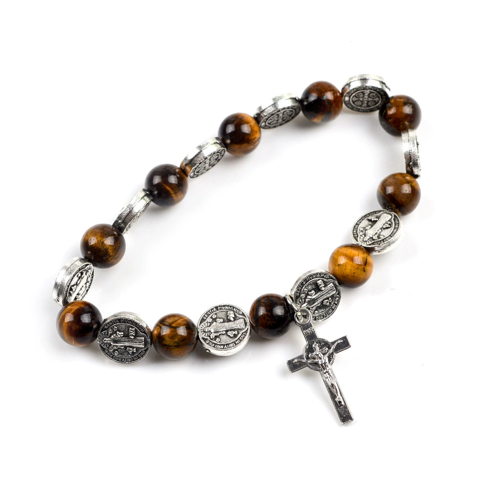Новый модный браслет Saint-Ben Tiger Tiger Narnad из цинкового сплава, религиозное украшение