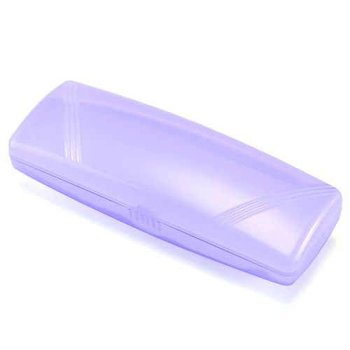 Presbyopic glasses case, multi-color plastic transparent glasses case, lightweight and portable, student myopia glasses case for men and women