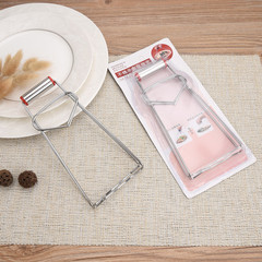 Stainless steel wholesale 2.7mm thick bowl and plate clamps, multi-functional red handle heat-resistant clamp, street vendor goods