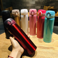 304彈跳杯保溫杯隨影杯不鏽鋼車載擺地攤禮品水瓶茶杯便攜隨手杯