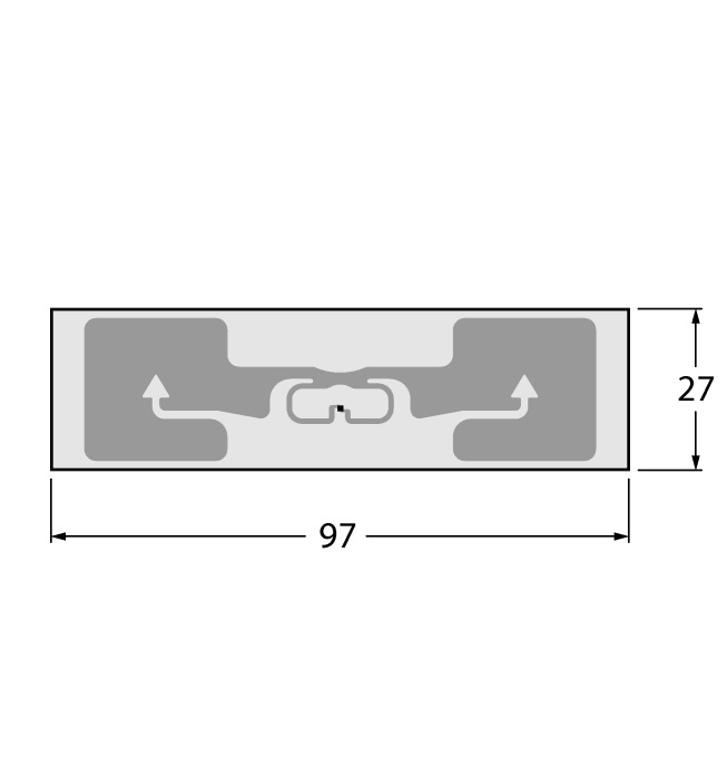 RFIDTEK TW860-960-L97-27-F-B44 超高频载码体 RFID应答器
