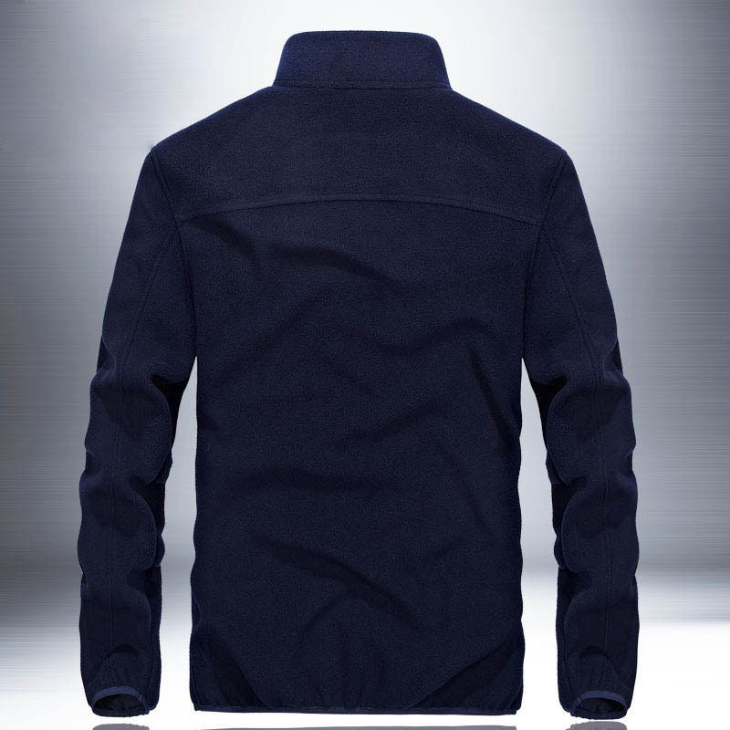 Chaqueta de lana al por mayor transfronteriza chaqueta de lana polar para hombre chaqueta de lana al aire libre chaqueta de lana más tamaño suéter cálido hombres