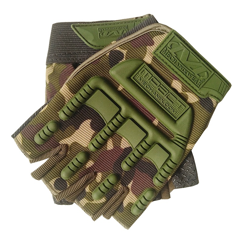 半指手套海豹技师战术战训户外运动硅胶防滑登上骑行安防防护手套