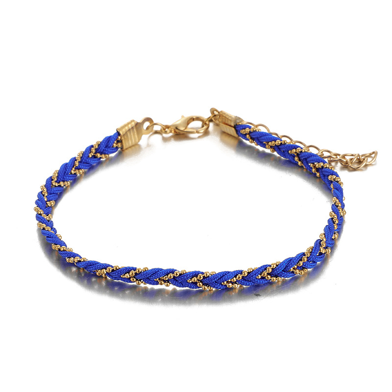 New Cross-border Jewelry Ethnic Style Hand-knitted Twisted Color Rope Rope Bracelet Single Unisex display picture 1