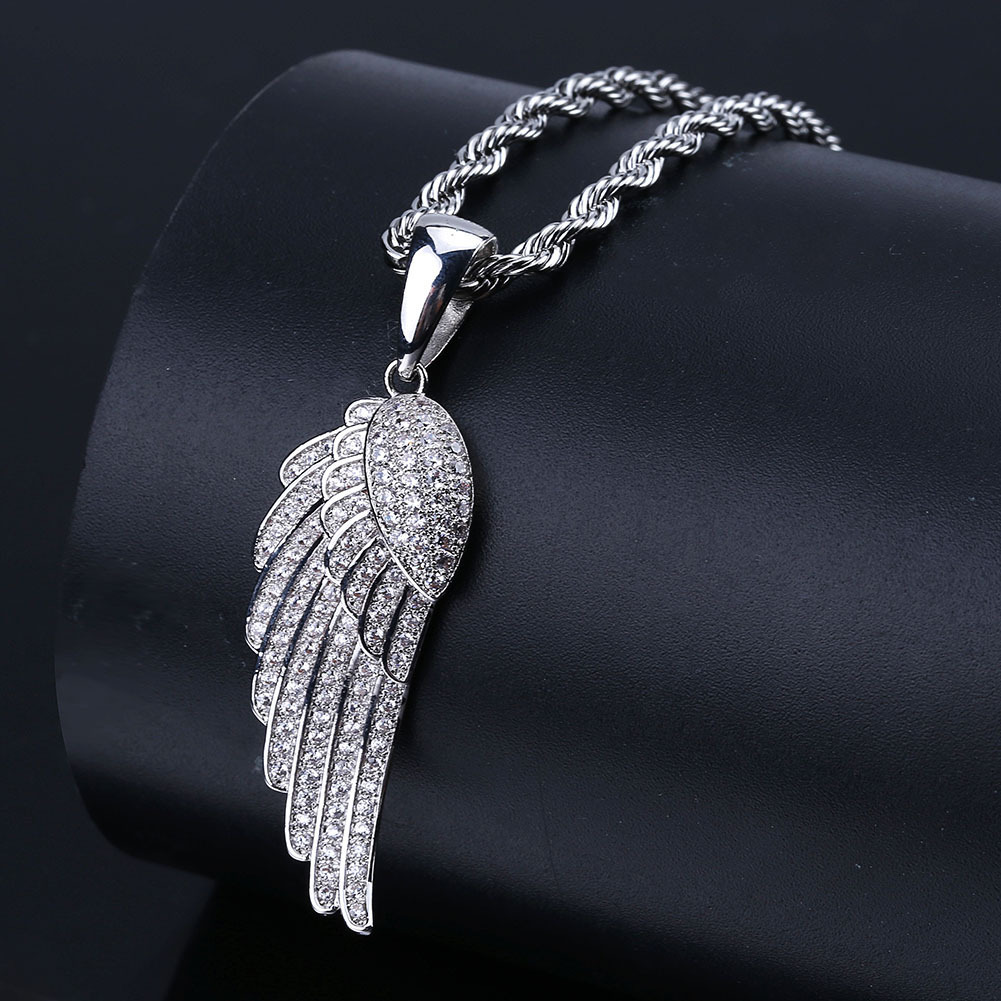 Feather Pendant Necklace - Gold