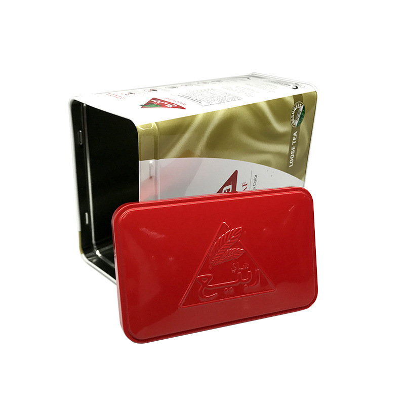 Postre, comida gourmet, arroz de granos, envases de metal, caja de hierro, tailandés, arroz fragante, envases de tanques de almacenamiento