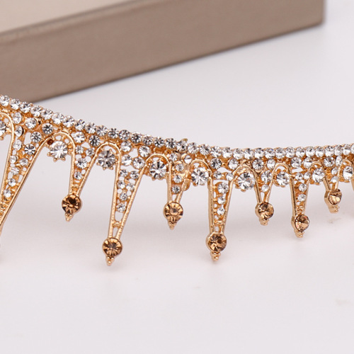 Hairpin hair clip hair accessories for women Crown crystal crown hair band show headdress Princess Birthday crown headdress