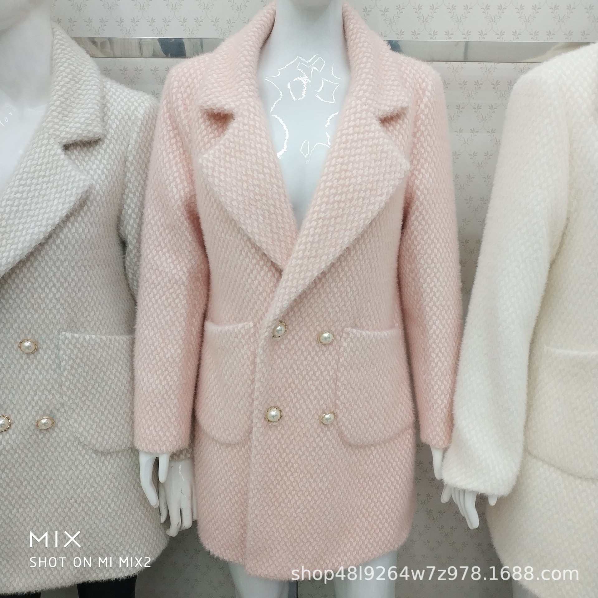 中年女媽媽秋冬貂絨大衣洋氣中老年女裝秋裝水貂絨外套高貴中長款