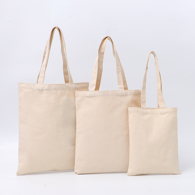 空白现货大容量diy学生手绘彩印购物广告制作单肩斜挎手提帆布袋